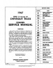 1967 CHEVY 10-60 PICKUP & TRUCK REPAIR MANUAL & OVERHAUL MANUAL